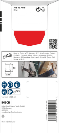 BoschPRO AIZ 32 APIB 切入式刀片 32×50 毫米 5 件.